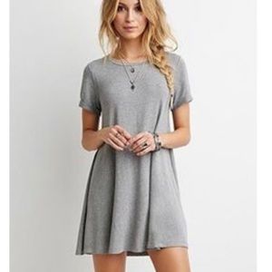 Silence and noise t shirt gray dress